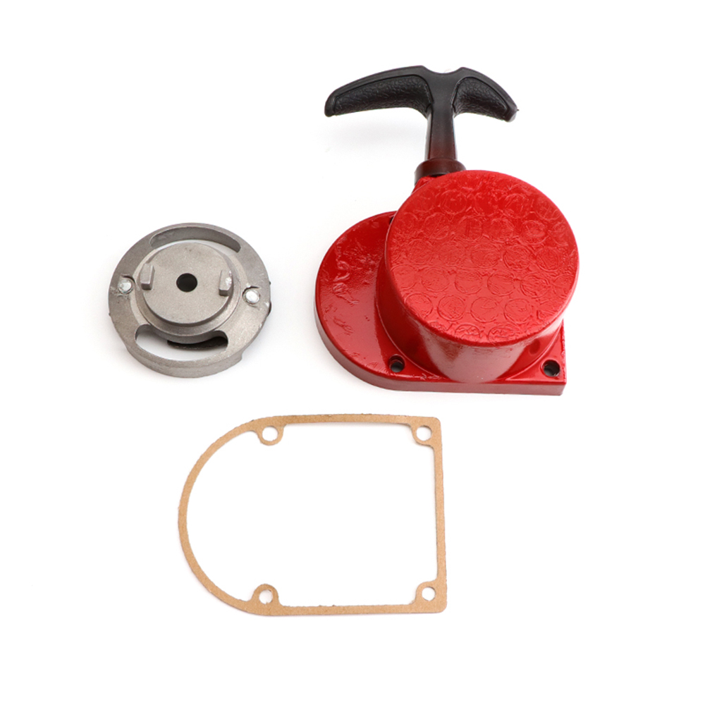 Pull Starter Aluminum Low Noise Efficient For 496cc 50cc 60cc 66cc 80cc 2 Stroke Engine Motorized Bicycles Starter Assy: Red
