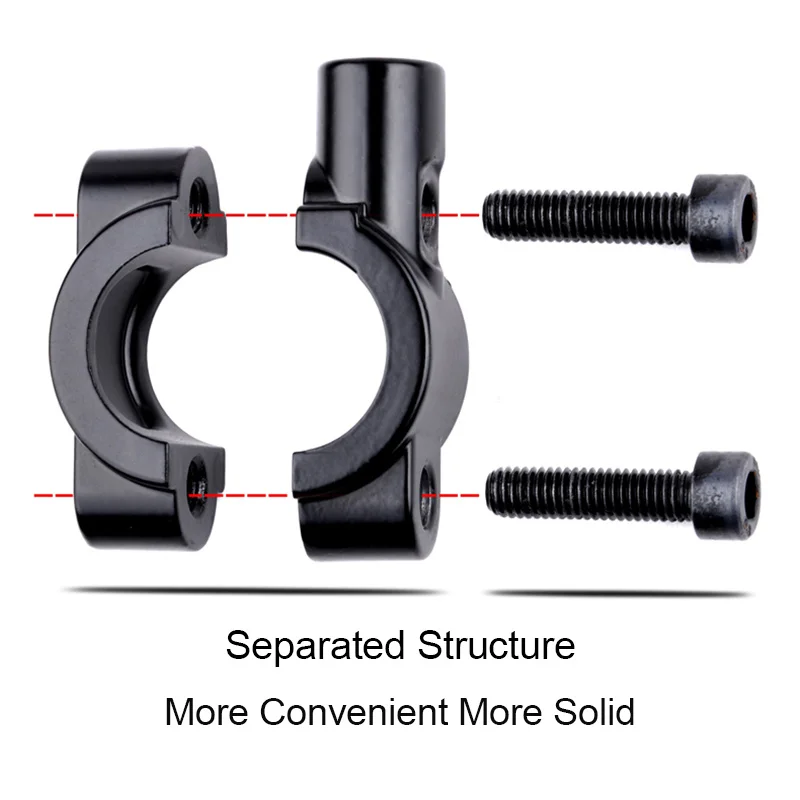 1Stck Universal- Motorrad Griff Bar Spiegel Halterung Rück Lenker Spiegel Klemme Klammern Adapter Zubehör
