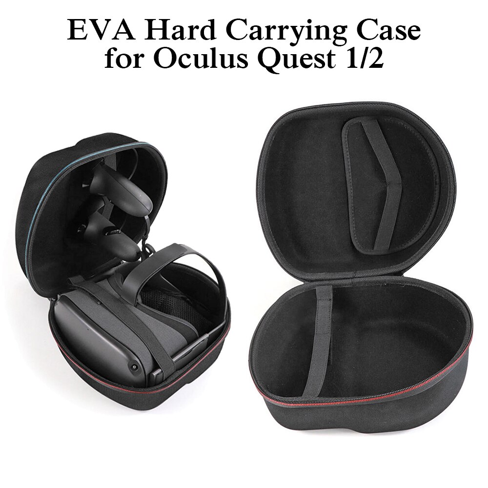 EVA Hard Shell Storage Case for Oculus Quest 2 VR Glasses Touch Controllers Travel Carrying Zipper Pouch VR Glasses Accessories