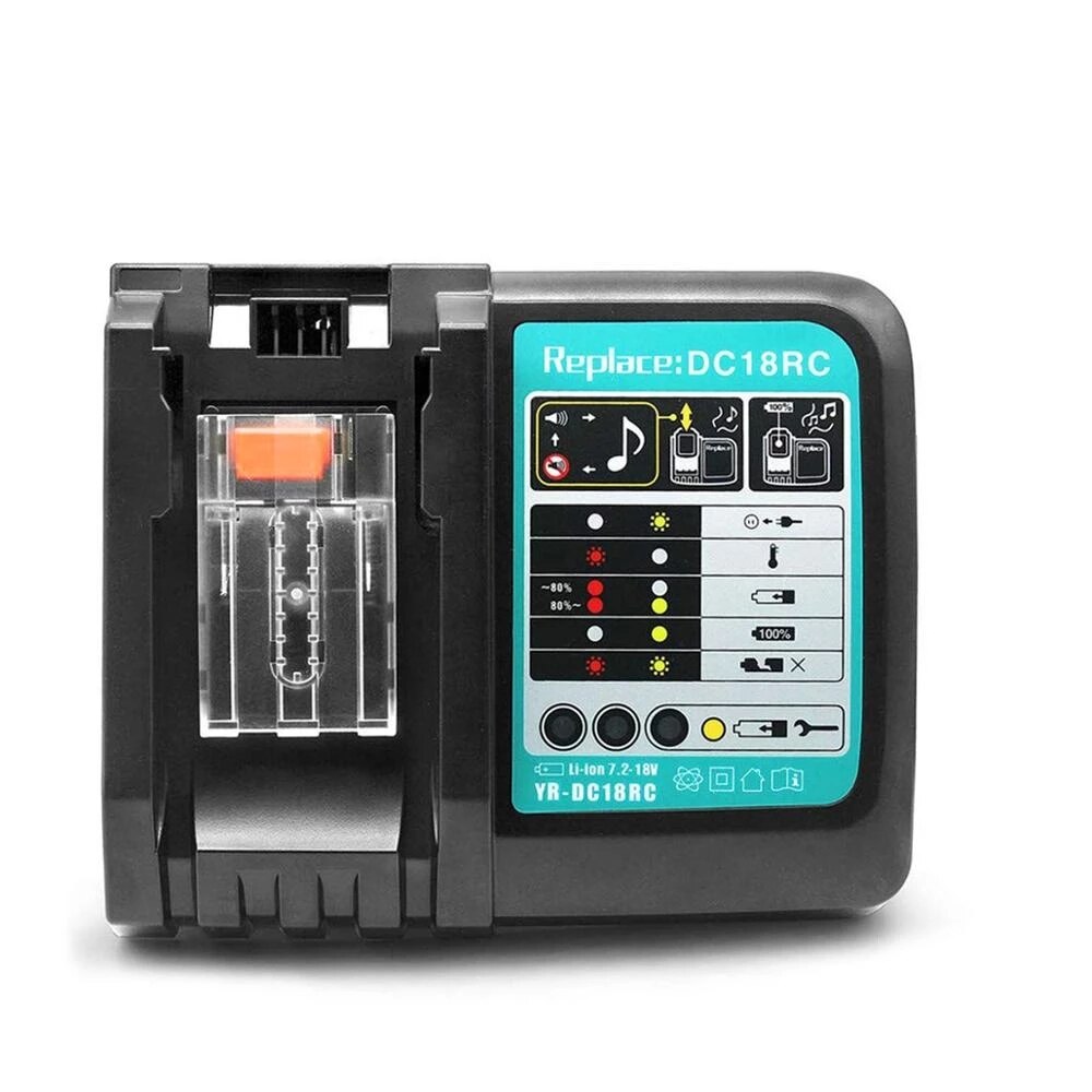DC18RCt Li-ion Battery Charger 3A Charging Current for Makita 14.4V 18V BL1830 Bl1430 DC18RC DC18RA Power tool Charge