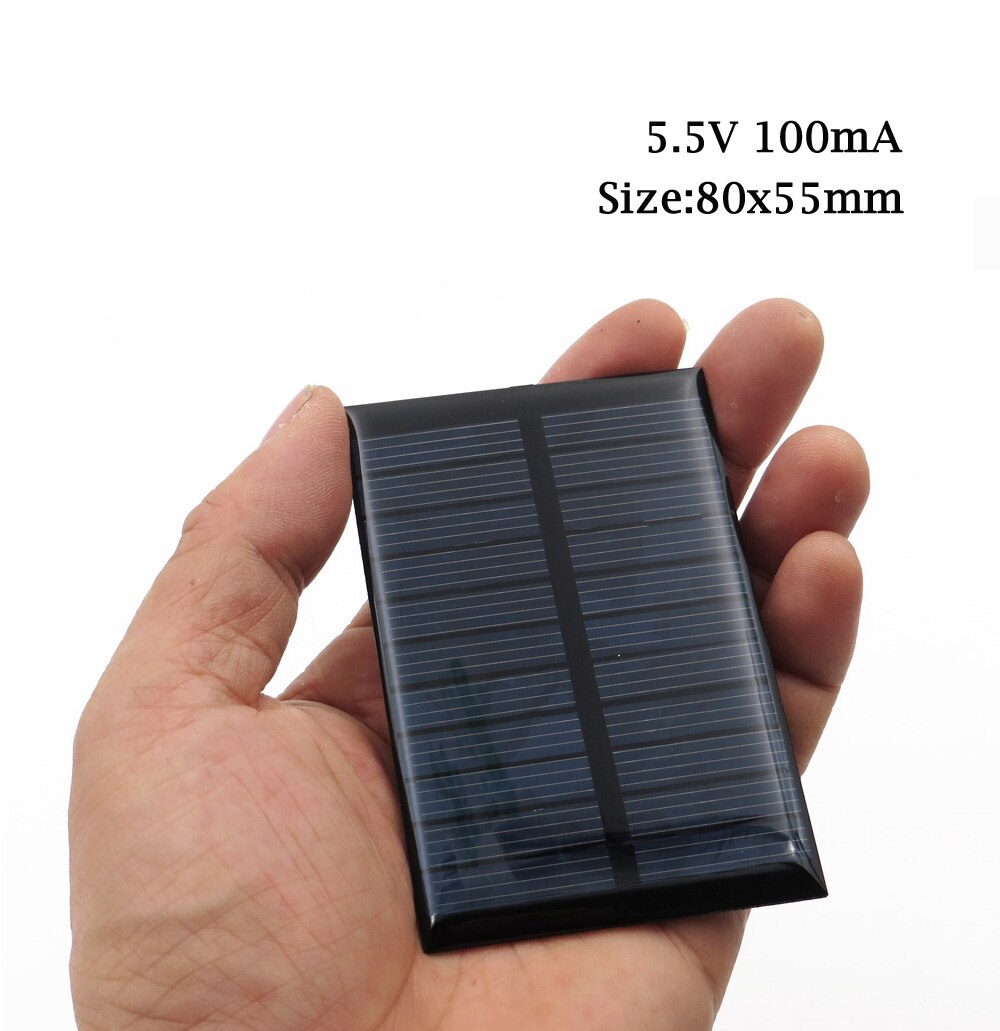 Diy til batteri 5v solpanel mini solsystem telefon solcelle 5.5v opladere bærbare 70ma 80ma 100ma 110ma 160ma 180ma 291ma