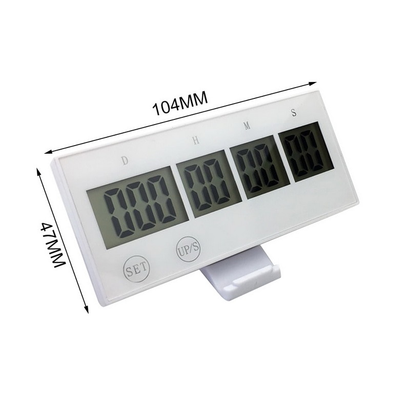 LCD Large Screen Event Reminder Loud Alarm Timer Kitchen Digital Timer 999 Days Clock Touch Key