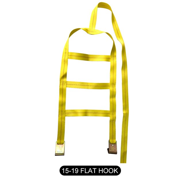 Sangle universelle pour chariot de remorquage de voiture, avec crochet plat, pour roues de voiture jaune, adaptée aux pneus de 14 à 19 pouces, charge de travail sûre de 3333 livres, 1 pièce: 02