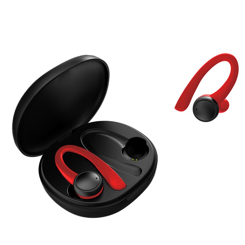 Neue Drahtlose Kopfhörer Bluetooth Sport Kopfhörer Mit Lärm abbrechen Mikrofon Musik Ohrhörer Lauf Headset Für Xiaomi huawei iPhone: T7 rot
