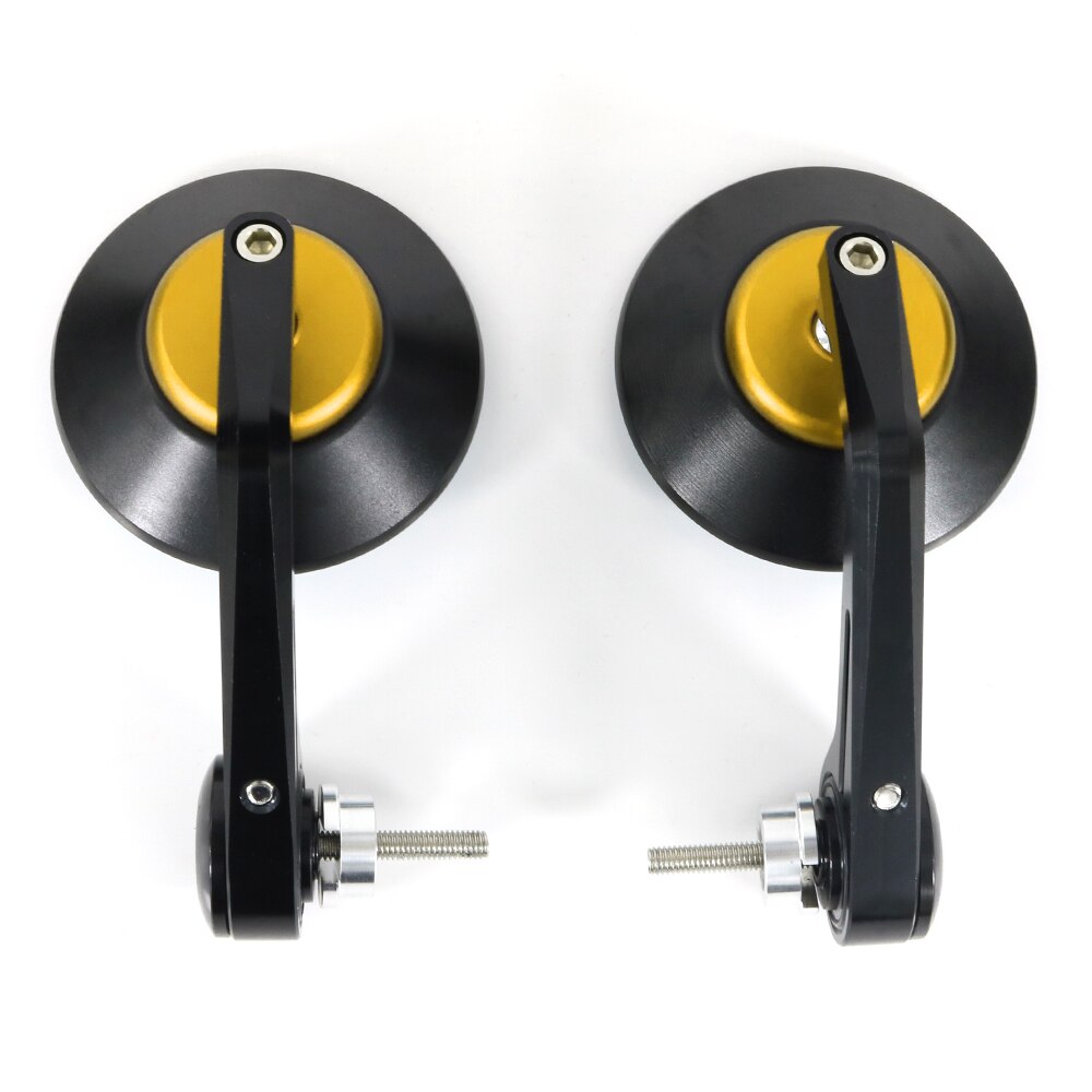Motorcykel cnc styret ende spejle passer til yamaha yzf -r1 yzf -r15 yzf -r1m yzf -r6 r1 r15 r16 r1m bakspejl: Guld