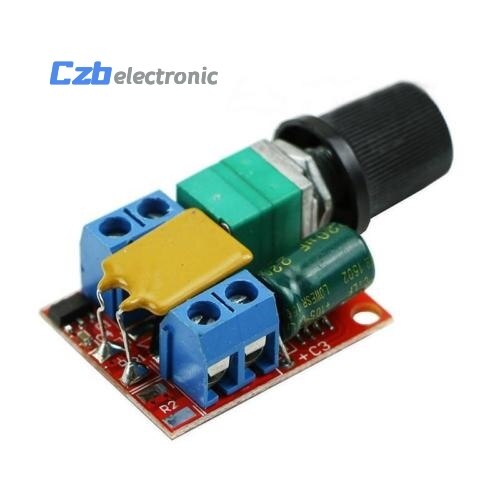 Motorsnelheidsregelaar Module 5A 90W – 4.5V-35V – Geschikt Voor LED-dimmer En Gelijkstroommotoren – Inclusief Potentiometerknop