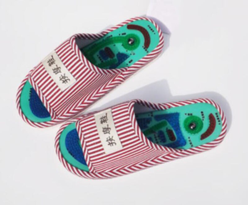 De mode MS slippers Acupunt massage slippers voetmassage schoenen thuis vrouwen slippers indoor slipper zomer voet schoenen