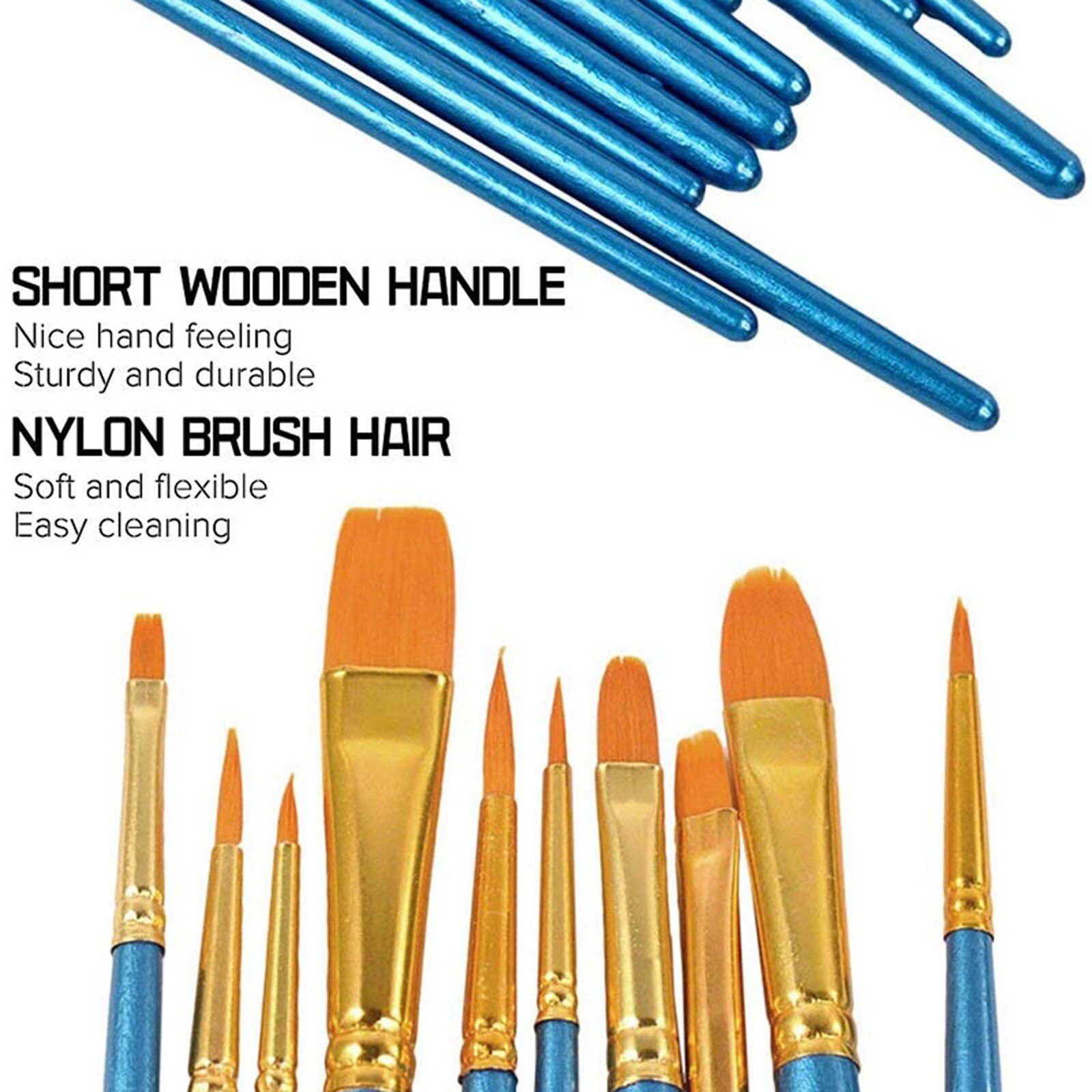 6PCS Paint Tray Palettes 10PCS Brush Paint Palettes for Kids Painting Supplies Artist Watercolor Palette Pigment Tray