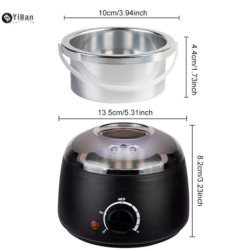 Electric Mini Wax-melt Heater Machine 4 Bags Wax Bean 10 Wood Stickers Hair Removal Machine Waxing Kit Calentador de cera