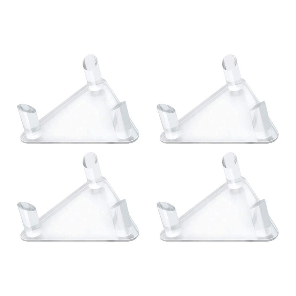 4pcs Acrylic Ball Stand Holder Sports Ball Storage Display Rack for Rugby: Default Title