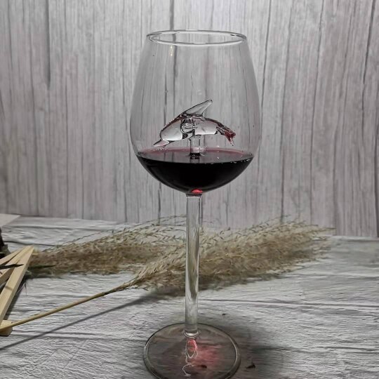 Innebygd hai vinglass beger whiskyglass middag dekorere håndlaget krystall til festfløyter glass