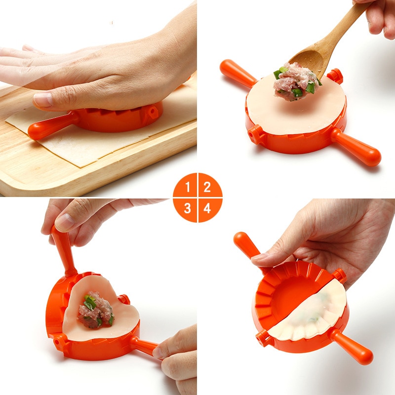 Portable Kitchen Dumplings Mold Heart Butterfly Flower Model Maker Tool DIY Dough Press Dumpling Pie Ravioli Baking Accessory