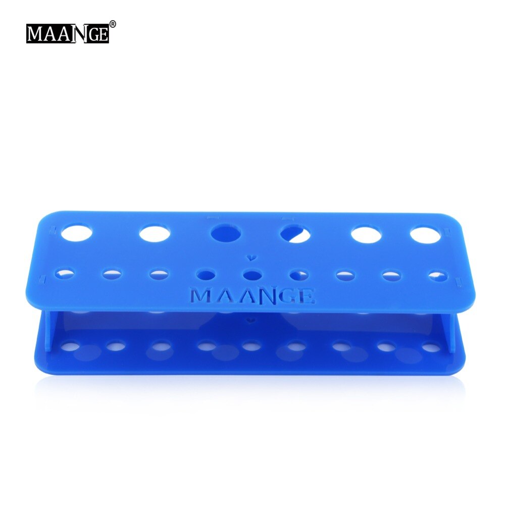 15 gaten acryl make-up kwastenhouder organizer droogrek plank display drogerstandaard opbergkoffer cosmetisch gereedschap afscheursticker