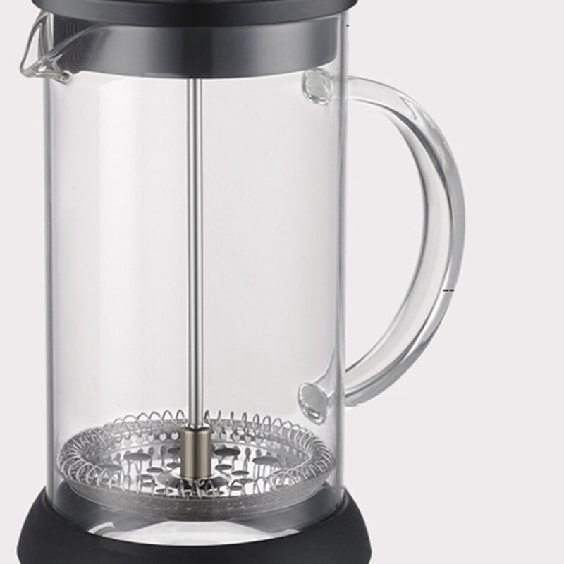Soulhand french press kahvinkeitin lämmönkestävä lasinen teenkeitin 1 suodatinnäytöllä helppo puhdistaa kotiin, toimistoon, retkeilyyn