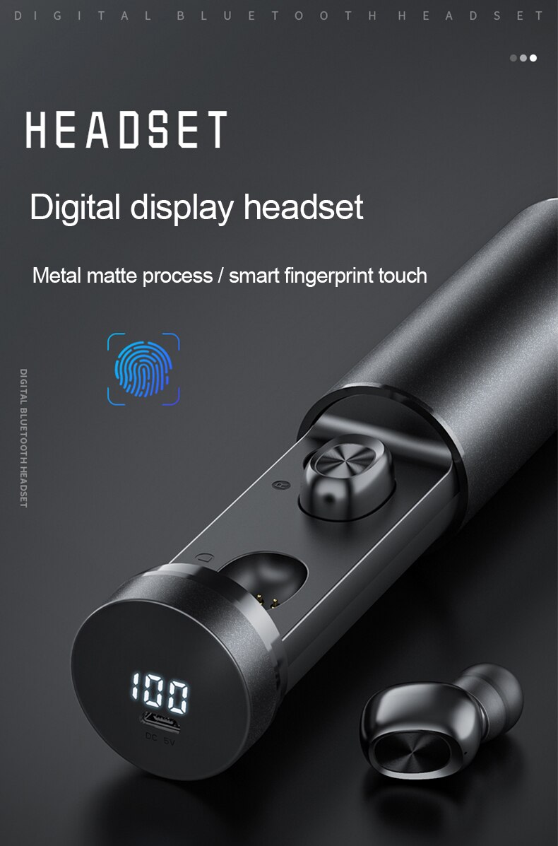 B9 TWS Wireless Earbuds 8D Stereo Mini Bluetooth Earphone 5.0 With Dual Mic Sports Waterproof Earphones Auto Pairing Headset