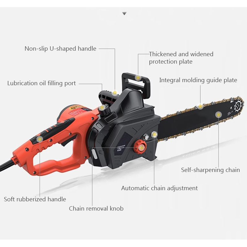 Chainsaw Logging Saw Household Electric Small Chain Hand-held Tree Cutting Tree Cutting Saw High-power Electric Chain Drama