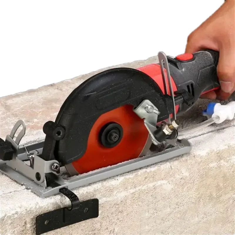 Amoladora angular de 100/115/125 mm, base ranurada para máquina cortadora de instalación rápida 45 ° Soporte de posicionamiento de profundidad de corte ajustable