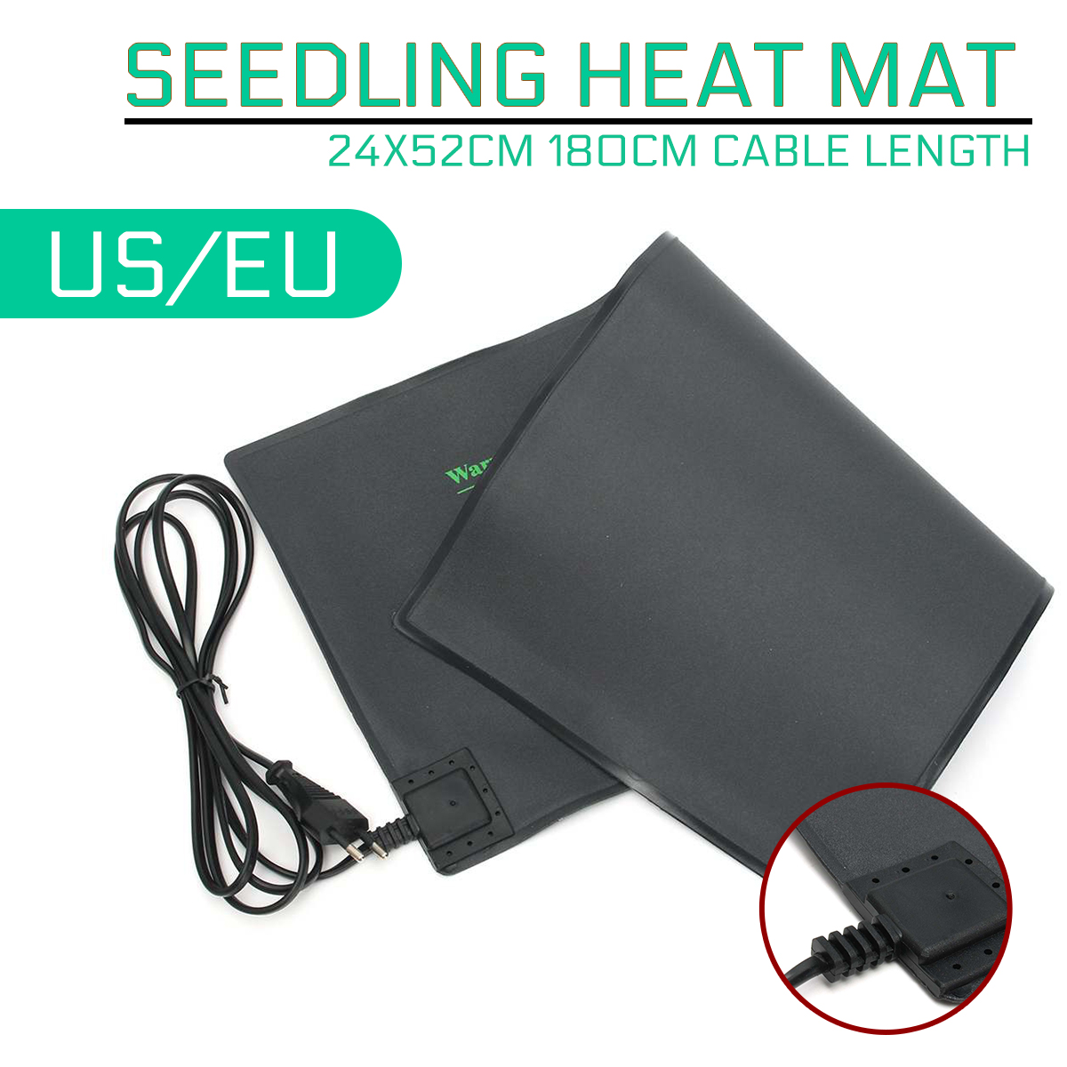 24x52cm Seedling Heat Mat Plant Seed Germination Clone Propagation Starter Warm Pad Mat Vegetable Flowers Garden Tool Supplies