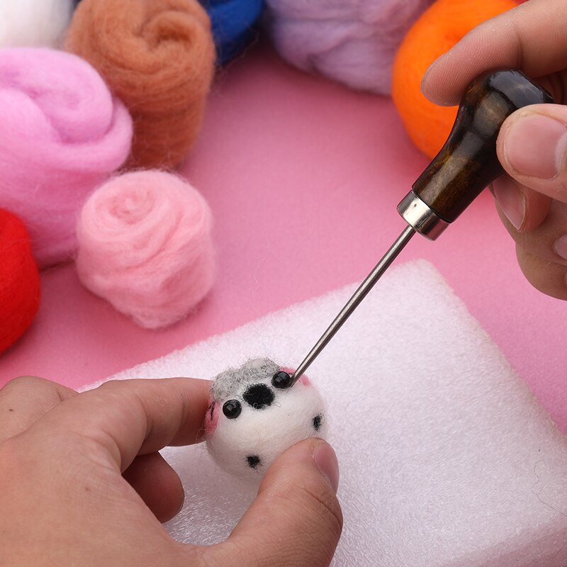 IMZAY-Kit de fieltro de aguja 2g/3g, materiales de tela de fibra de lana, herramientas, conjunto de accesorios, paquete artesanal hecho a mano para principiantes