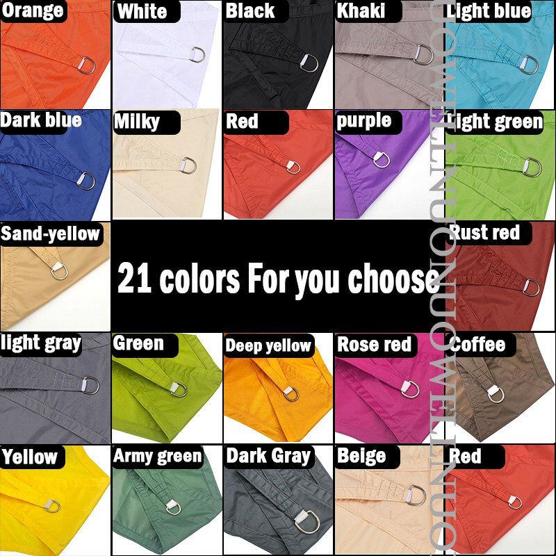 Beautiful Garden Sun Shade Sail Rectangle Waterproof Awning For Outdoor Garden Beach Camping Patio Pool Car Sunshade Sails