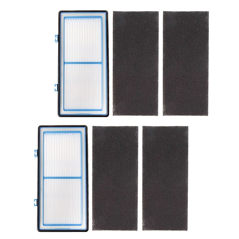 2 HEPA Filter and 4 Carbon Booster Filters for Holmes AER1 Type Total Air Filter