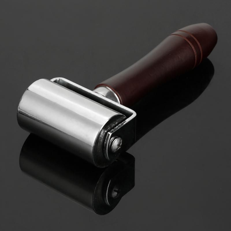 Leather Roller Glue Edges and Crease Leather Tools HandMade DIY Wood Handle Blankholder Platen Tools Leather craft Rollers