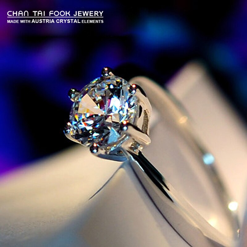 IREACESS Mode Luxe Oostenrijk Crystal Wedding Ringen Voor Vrouwen Vrouwelijke Sieraden