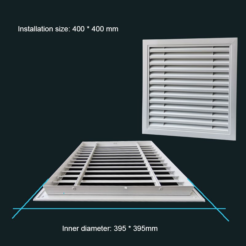 Rejilla de ventilación de aluminio, rejilla de aire acondicionado para pared, techo, rejilla de salida de aire, casa, sistema de ventilación, recuperación: A5