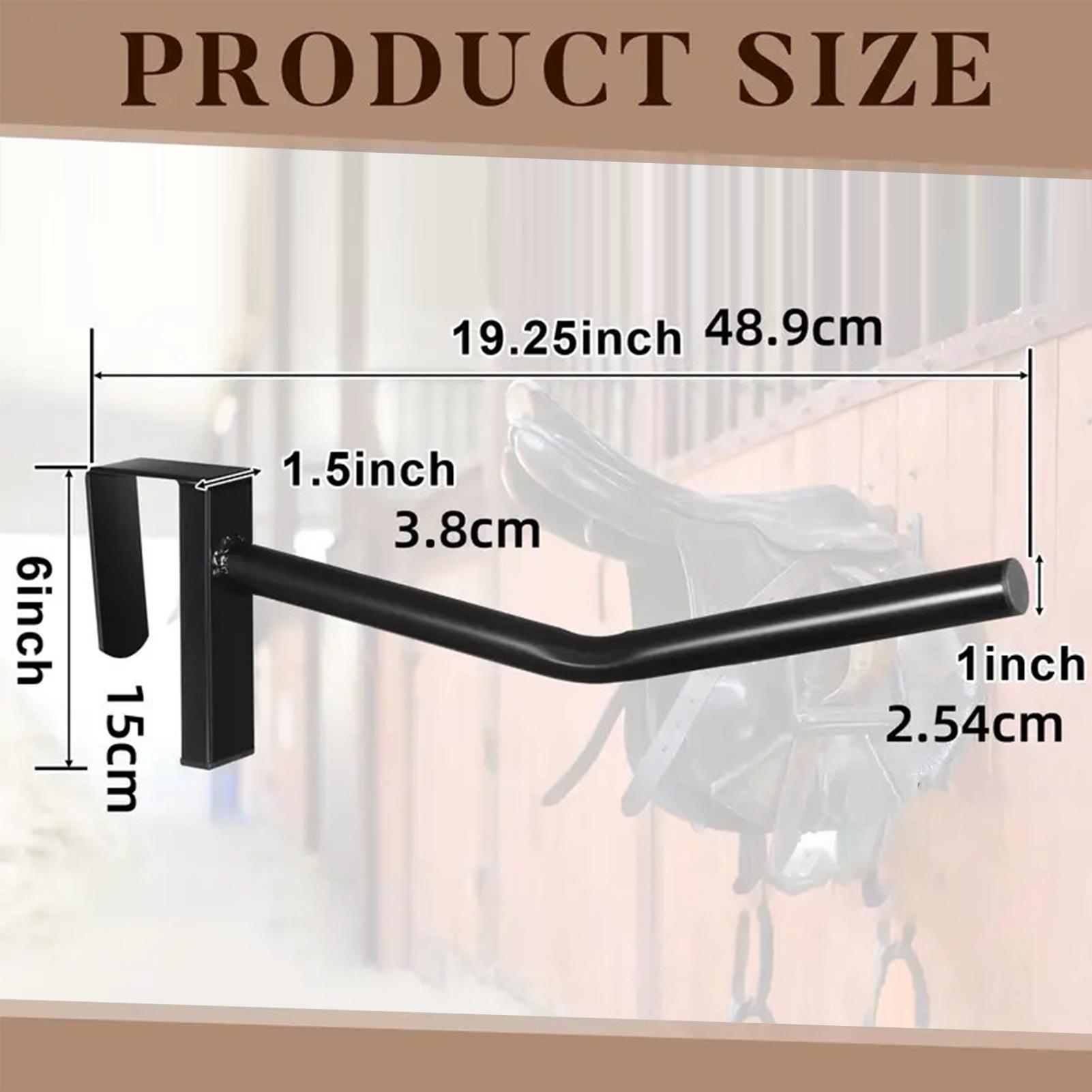 Saddle Pad Rack Wall Mounted Saddle Storage Rack Space-Saving Equipment For Equestrian Tack Room Barn Garage Outdoors Training