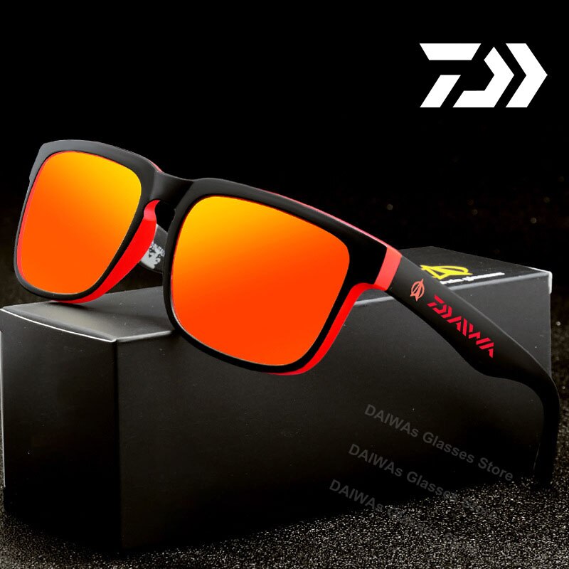 Daiwa UV400 Mannen Gepolariseerde Vissen Zonnebril Visser Camping Wandelen Ski Goggles Bike Fietsen Bril Sport Vissen Brillen: R103