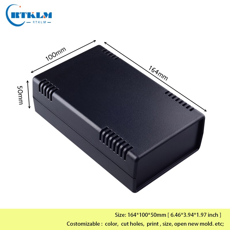 Caja de instrumentos de plástico para proyectos de plástico, caja de plástico abs para proyectos de bricolaje, caja de conexiones para electrónica, 160x100x51mm, 1 unidad