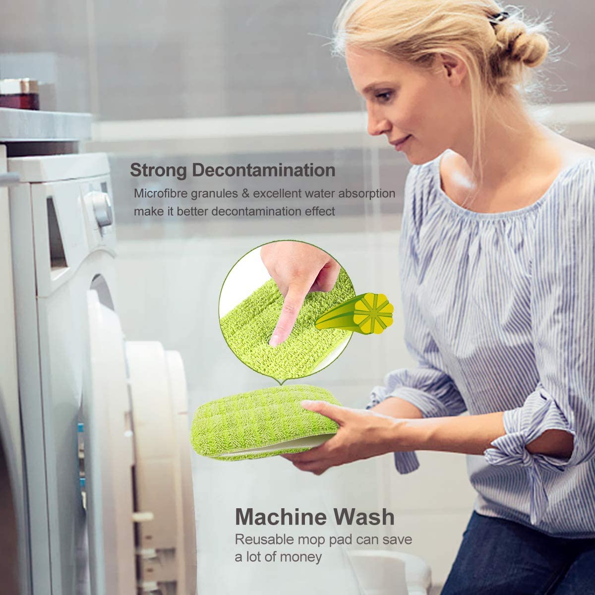 Spray Mop for Floor Cleaning Hardwood Floor Mop Microfiber Mop for Tile Floors Wet Jet Mop with Sprayer and 2 Mop Pads