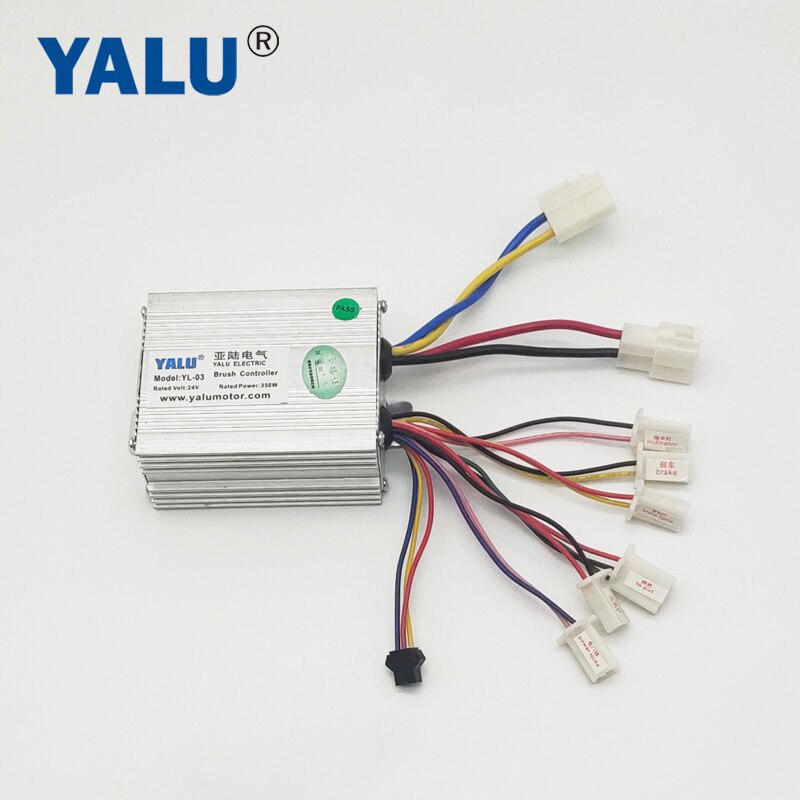 Yalu Borstel Dc Motor Controller 24V 250W Ebike Speed Controller Met Pas Sensor Poort Voor Elektrische Fiets Scooter conversie Kit: 24V350W Controller
