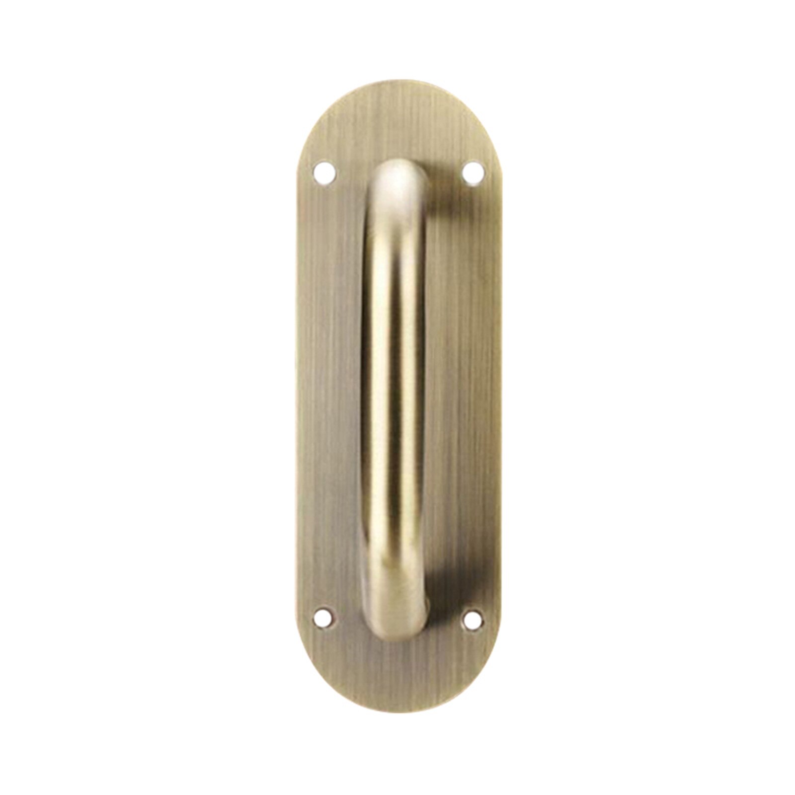 Tirador de puerta grande de acero inoxidable, manija de puerta con placa de empuje y tornillos, para restaurante, Bar, negocios, BV78: Green Bronze