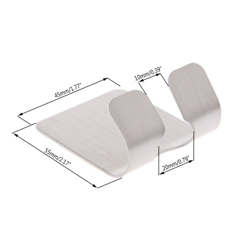 Metal Wall Adhesive Sticking Phone Charging Plug Holder Razor Sopport Rack Hook