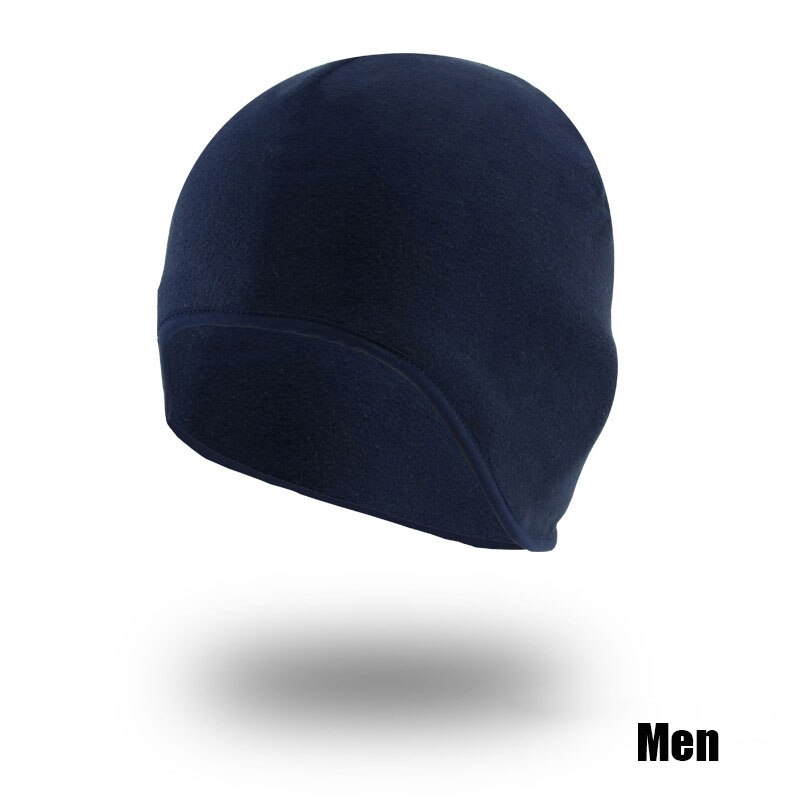 Cykelhjelm kasket vinter varm fleece kasket ride pandebånd sport bandana cykel mut løb hat cykel cykel kasketter gorra ciclismo: Flåde (mænd)