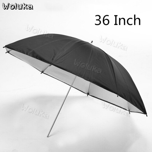 36 tommer blød paraply sort reflekterende dobbeltlags reflekterende paraply paraply tekstil reflekterende stof  cd50 t01