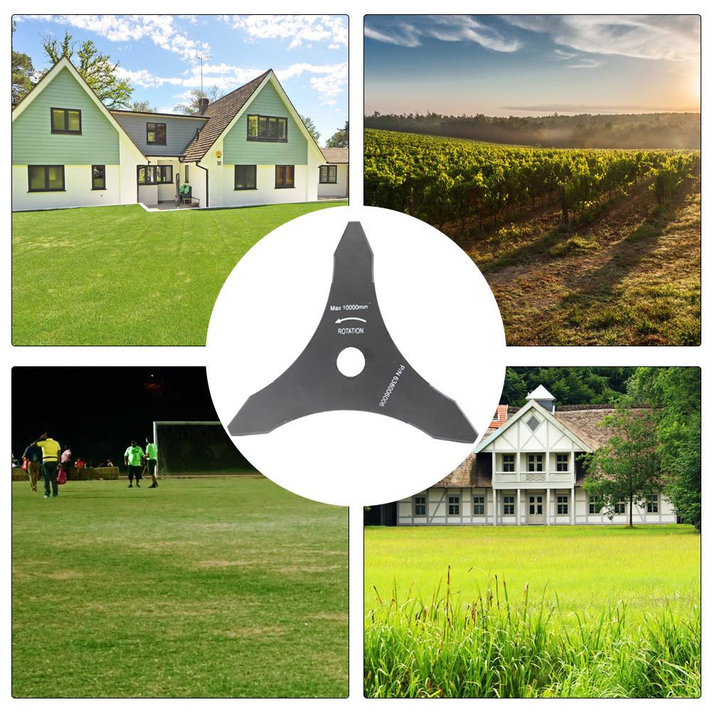 Lawn Mower Brush Cutter Accessories Electric Grass Trimmer Part 3 Tooth Manganese Steel Mowing Garden Tools