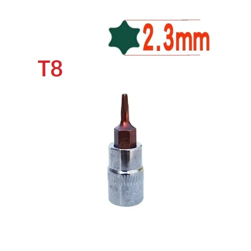 1pc Torx-schraubendreher bisschen 1/4 Zoll Stock Buchse Ratsche Steckschlüssel Adapter Hand Werkzeuge T8 T10 T15 T20 T25 T27 t30 T40