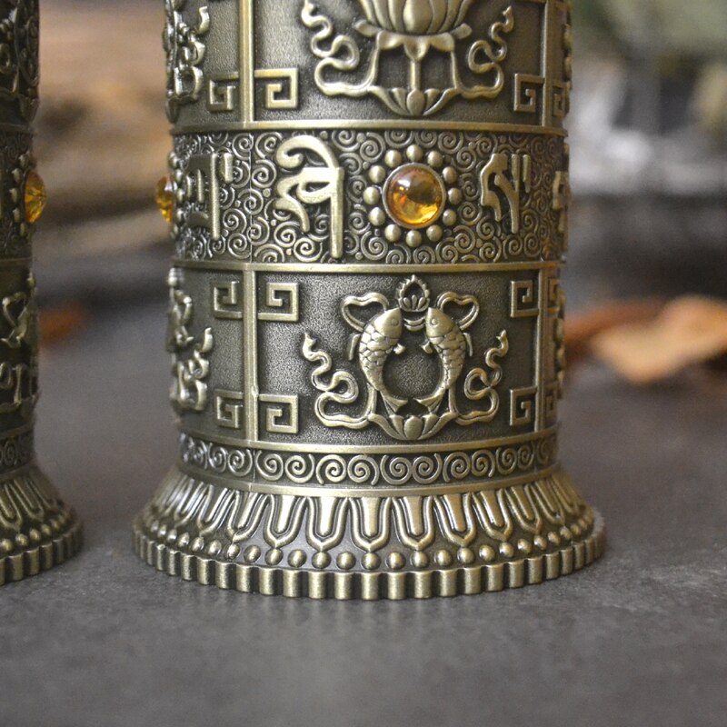 Bronce europeo color retro romano columna joya palillo titular metal tallado decorativos palillo casa decoración diente recoger YQT042