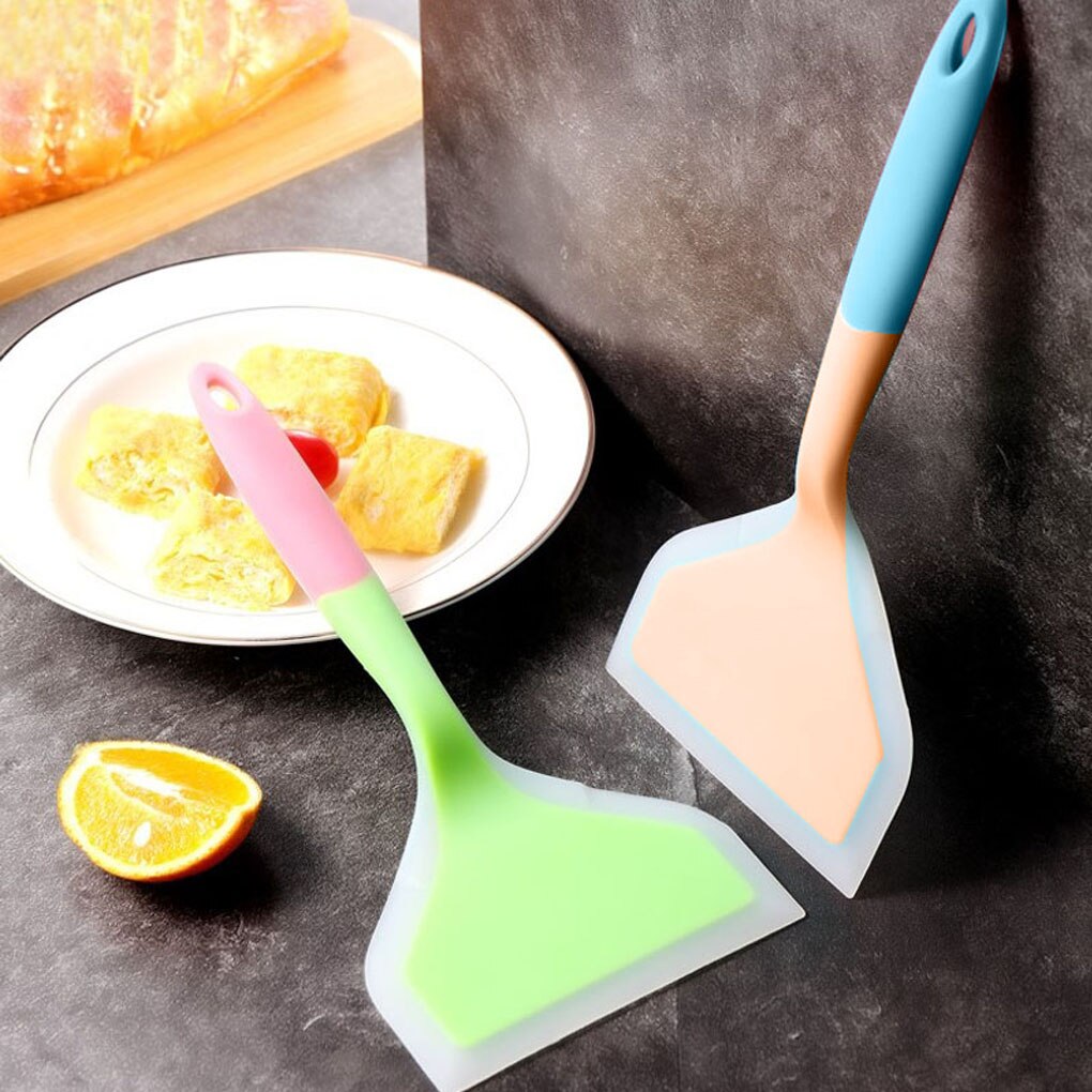 Spatula Silicone Nylon Spatula Heat-resistant Scraper for Kitchen Baking Cooking