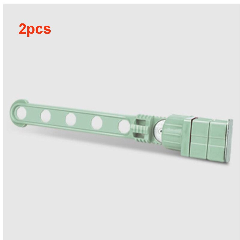 Foldable Retractable Clothes Horse Portable Clothes Dryer Window Frame Hanger Floor Indoor Travel Home Accessories: Green-2