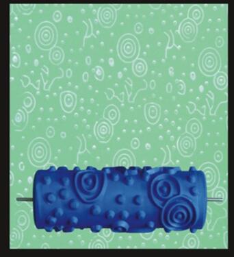 Pintura 3D para decoración de pared, rodillo de goma de 5 pulgadas, cabezal de cepillo sin herramientas de pintura, papel tapiz, máquina de pintura para habitación del hogar: 20
