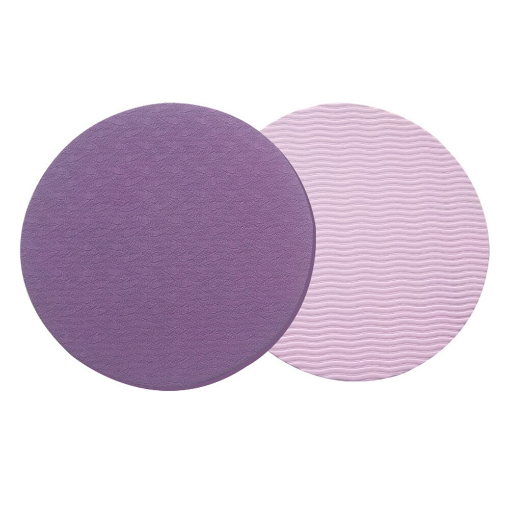 1pc tragbare yogamatten, runde knieschoner, kleine yogamatten, heimfitness-sportmatte, plank-scheibe, schutzkissen, rutschfeste matte