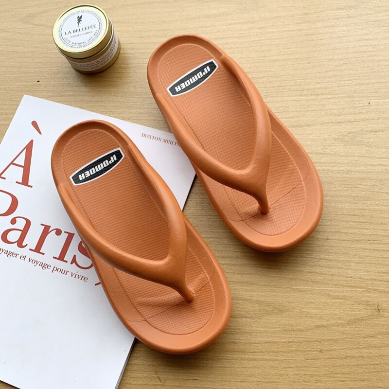 Casual kvinners skinnflip flops sommer rundt hode damer hvite strandsko sklisikre tykke svarte tøfler kvinne