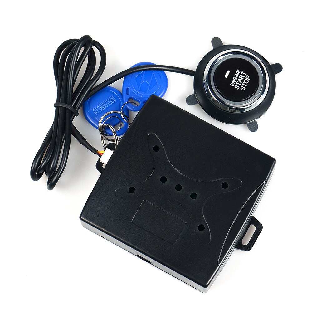Car start stop button Engine system push button keyless entry system 12v car alarm system