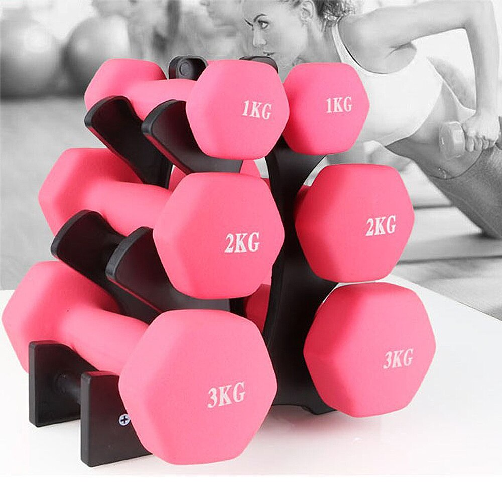 3-Tier Dumbbell Bracket Home Office Triangle Small Leaves Dumbbell Storage Rack Gym Fitness Equipment Rack Accessories