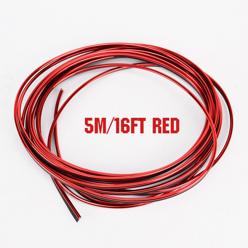 5m Car Interior Moulding Trim Sticker Strip Center Console Styling Garnish For Kia Rio Solaris For Lada Granta Vesta: RED