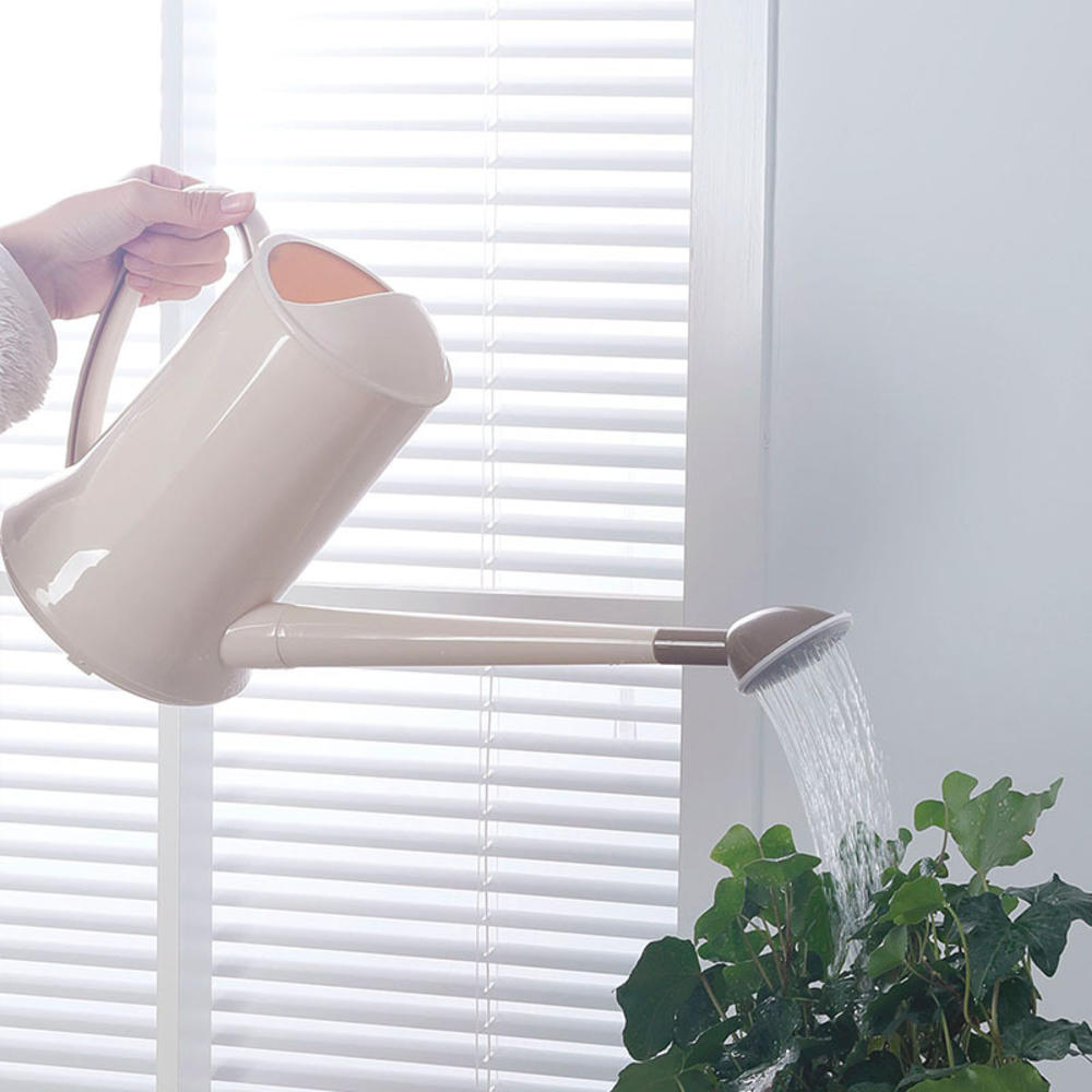 2l förtjockad plast trädgårdsskötsel vattenkanna dusch blomkruka stor lång mun retro vattenkanna