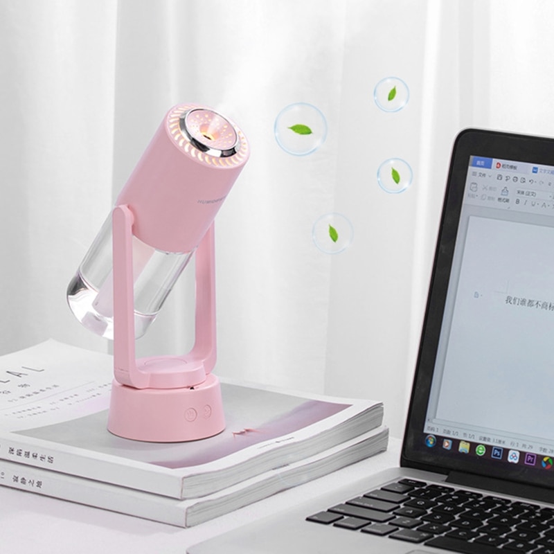 Kleurrijke Auto Luchtbevochtiger Aroma Essentiële Olie Diffuser Ultrasone Luchtreiniger Led Projector Anion Verstuiver Aroma Accessoires